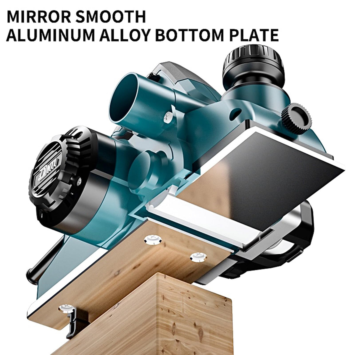 DNTI 6.6A planer adjustable depth mechanism for clean, repeatable shaves