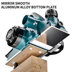 DNTI 6.6A planer adjustable depth mechanism for clean, repeatable shaves