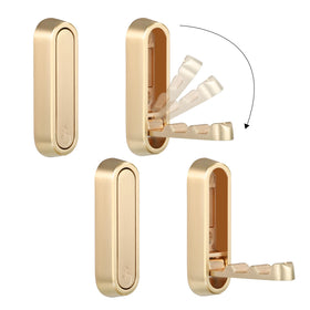 Dntorx folding wall hooks unfolded at 90 degrees for space-saving organization