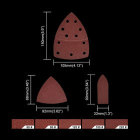 Dobetter sandpaper assortment organized by grit ranges for efficient selection.