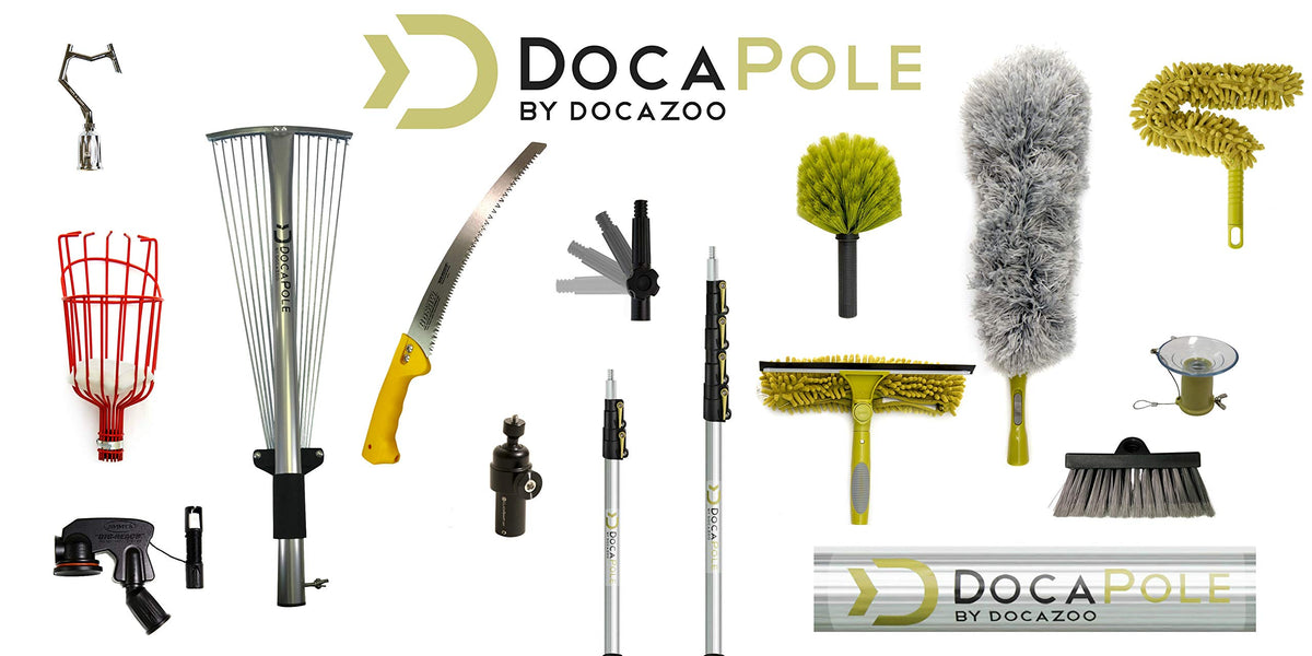 DOCAZOO Boat Hook retrieves balls or drones from hard-to-reach places