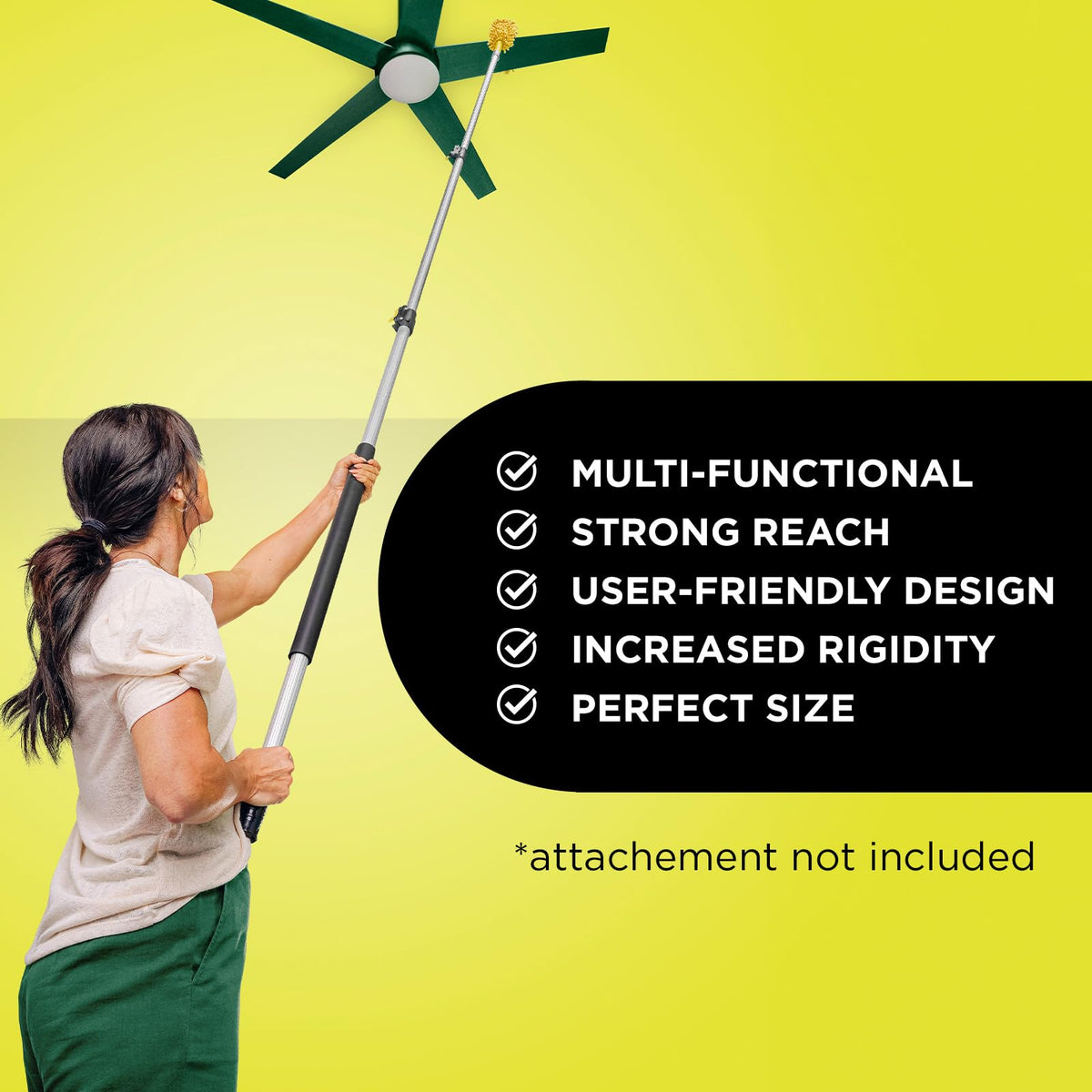 DOCAZOO pole with 180-degree tip for tight corners and gutters
