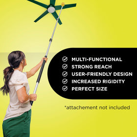 DOCAZOO pole with 180-degree tip for tight corners and gutters