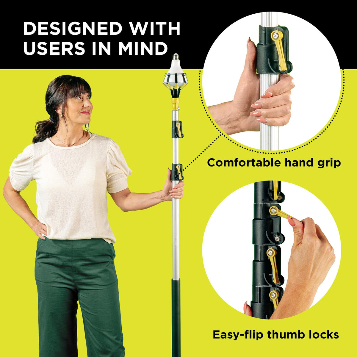 DOCAZOO pole compatible with Docapole attachments (not included) for customization