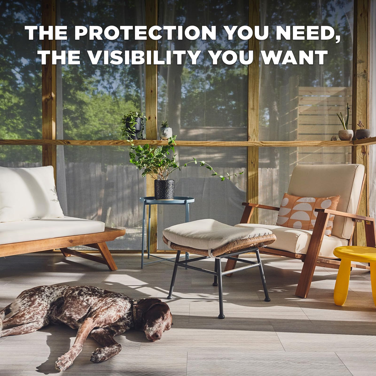 Docazoo privacy-friendly screen allows sunlight while keeping bugs out