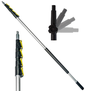 DOCAZOO telescoping pole extended from 6 to 24 feet for high-reach tasks
