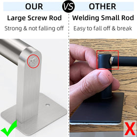 DOCOJUCL towel bar screw reinforced assembly emphasizes durability and high load bearing