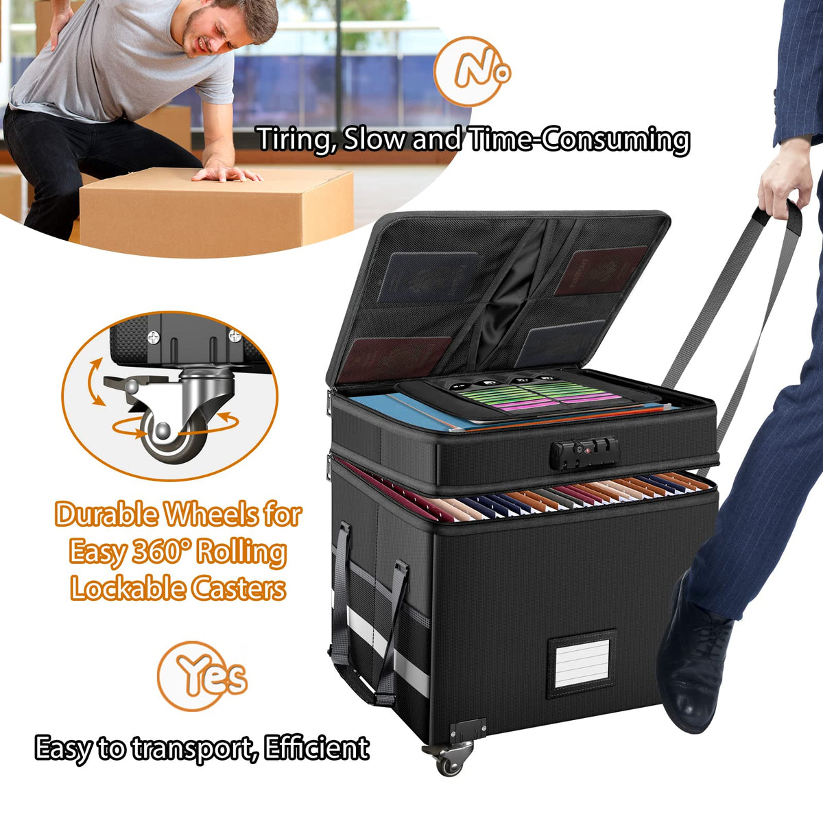 DocSafe dust-proof exterior design helps keep contents tidy.