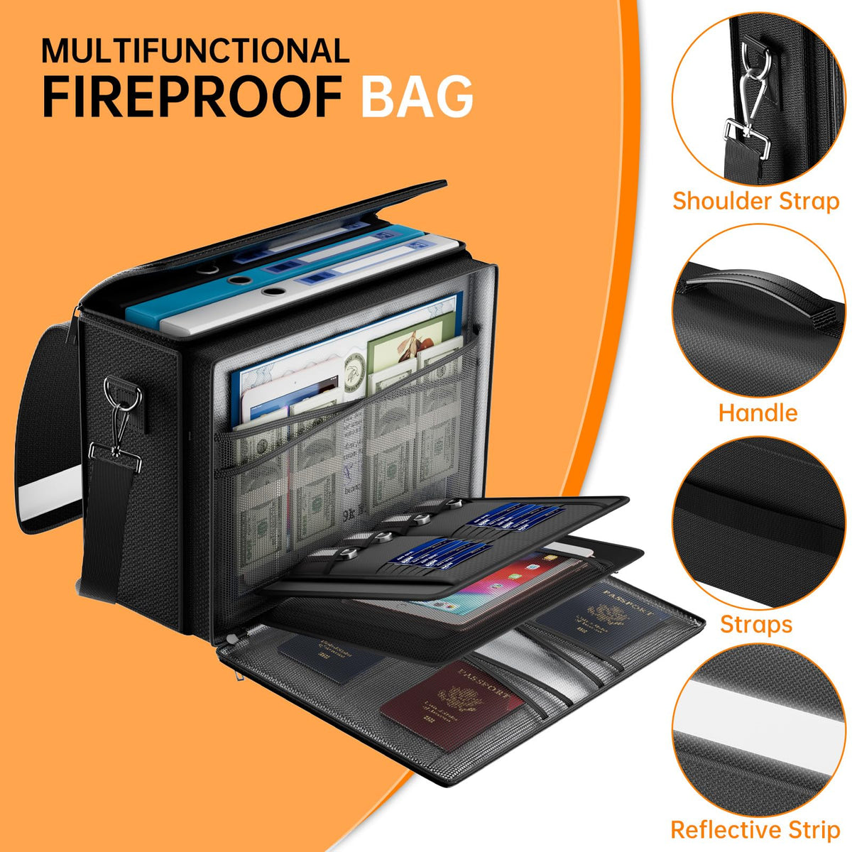 DocSafe strap-portable design makes it easy to carry on the go.