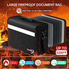 DocSafe three-layer-pocket-design keeps papers organized.