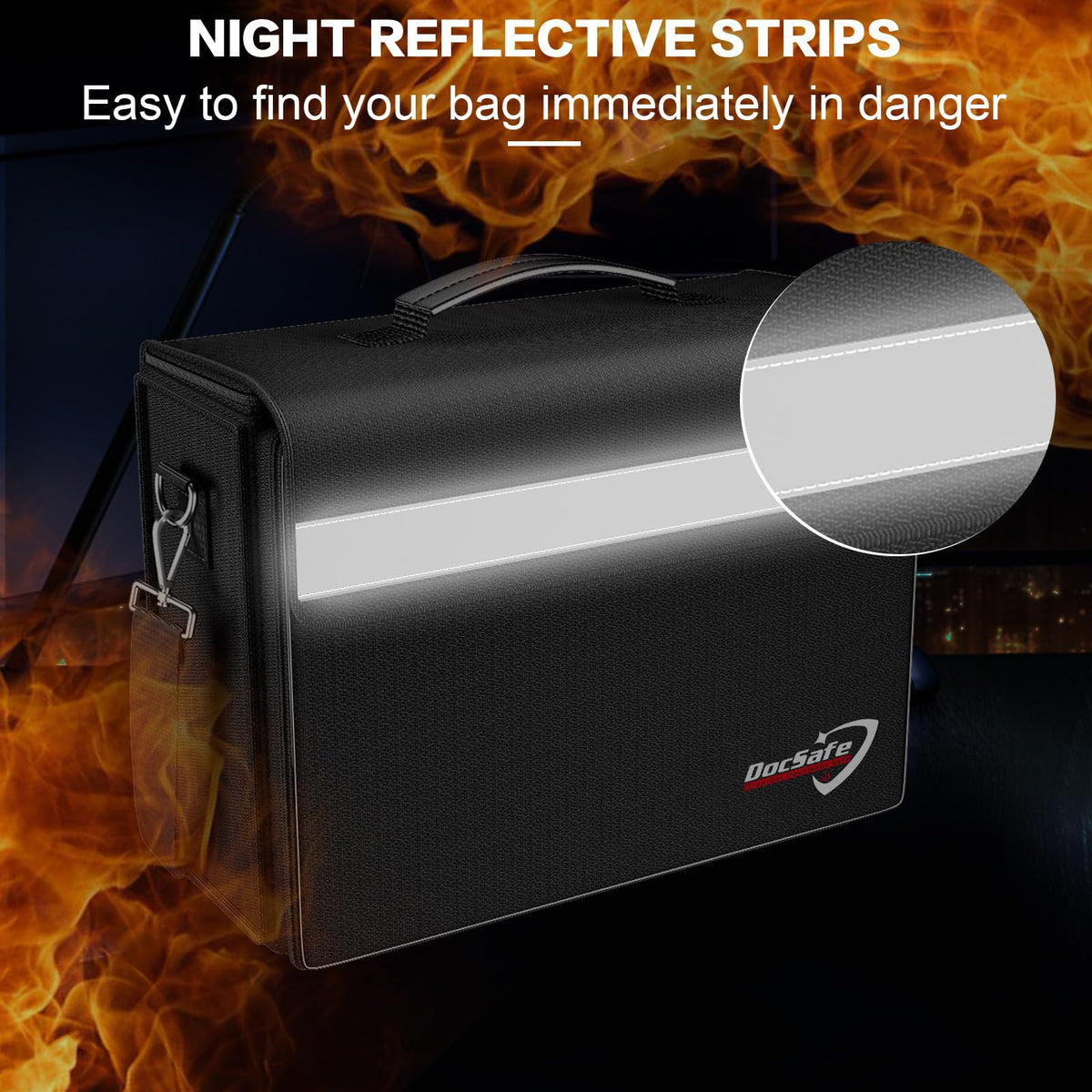 DocSafe travel-friendly-design suits home, office, car, and on the go.