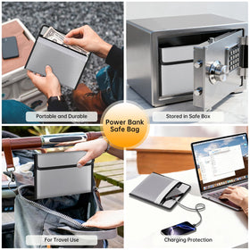 DocSafe hanging strap enables easy grab at home or office.