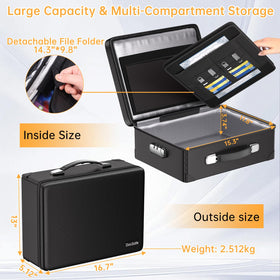 DocSafe fits passport and laptop for travel-ready protection.
