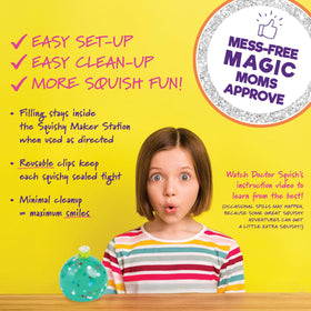 Doctor Squish bright color designs support imaginative play and sensory exploration.