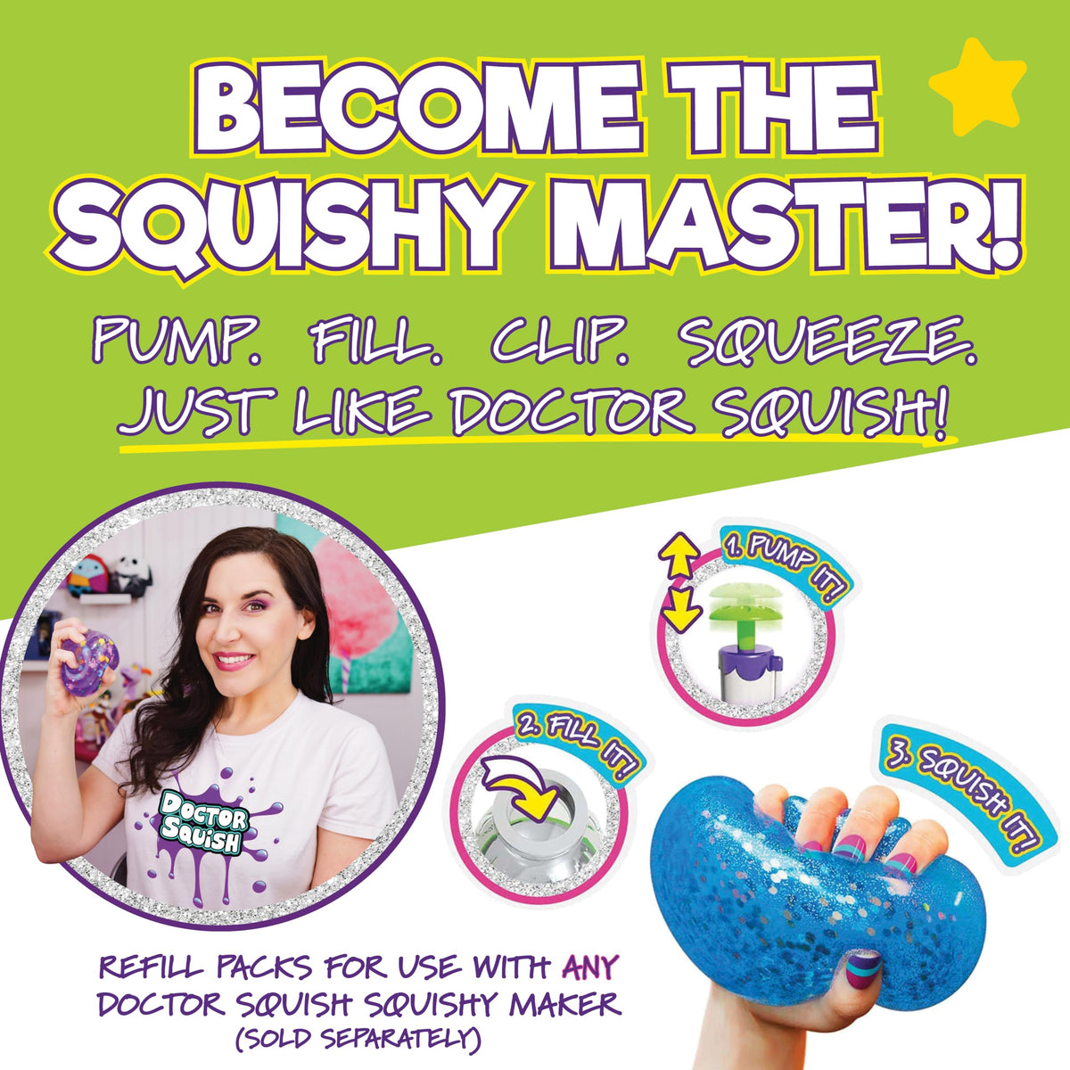 Doctor Squish lets you craft small to giant squishies with flexible balloons.