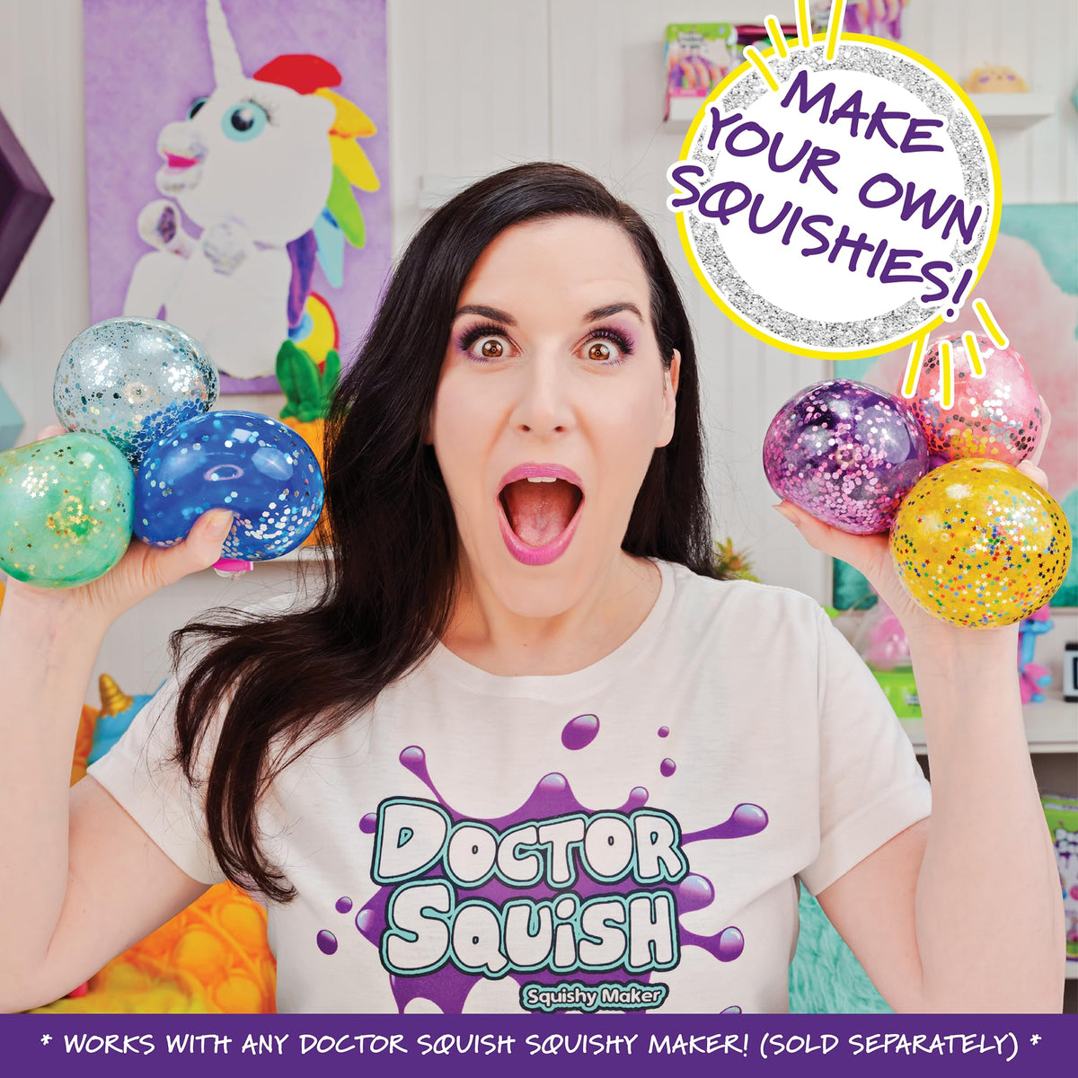 Doctor Squish squishy maker refill pack ready for nonstop DIY creativity.