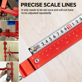 DOCXCDO wobble-free template stabilizes drilling for door and drawer installations