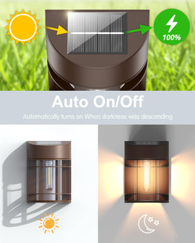 Doeslag all-weather solar pack keeps yard illumination year-round in any weather.