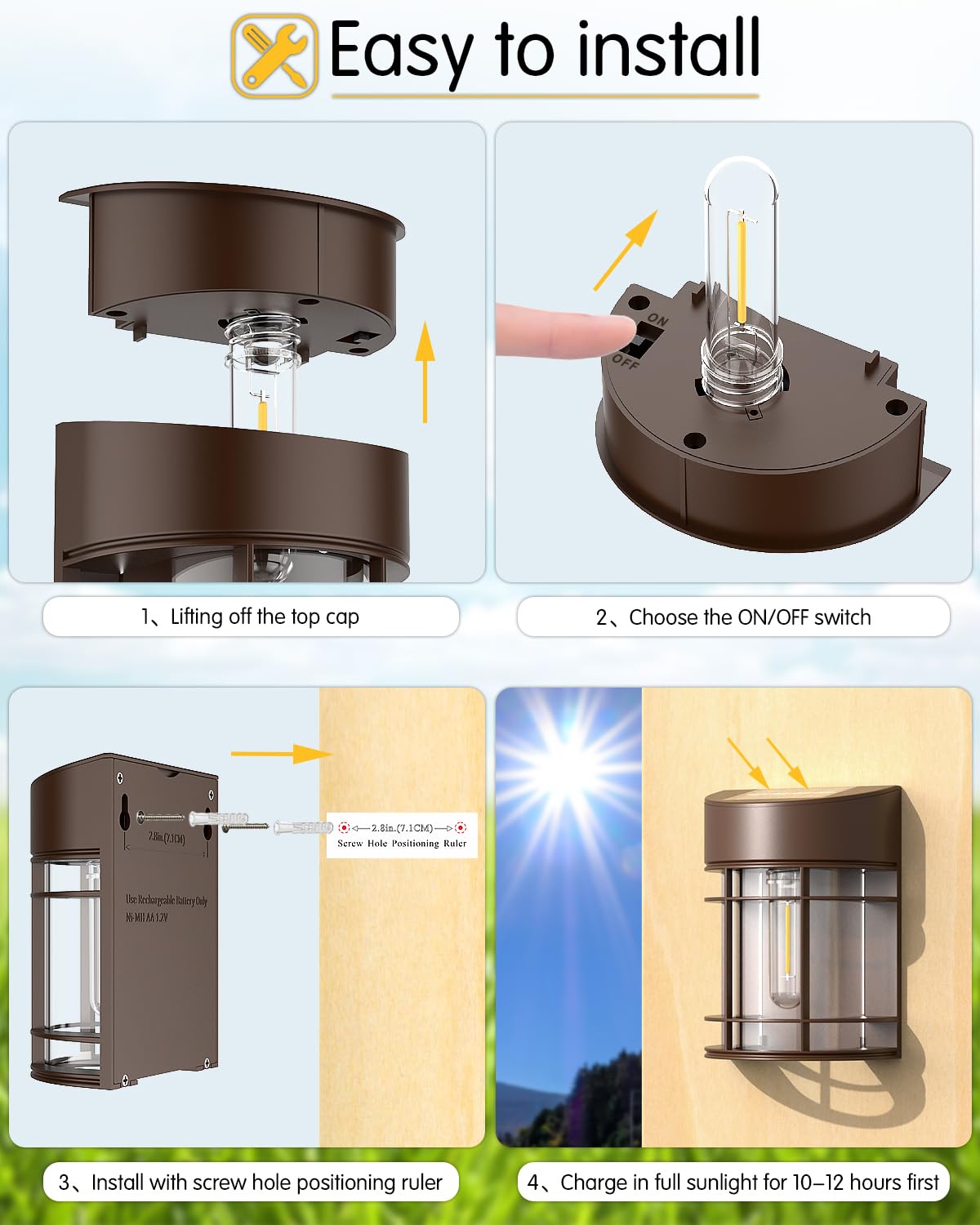 Doeslag brown ABS outdoor light blends with fences and gardens for a subtle, sturdy look.