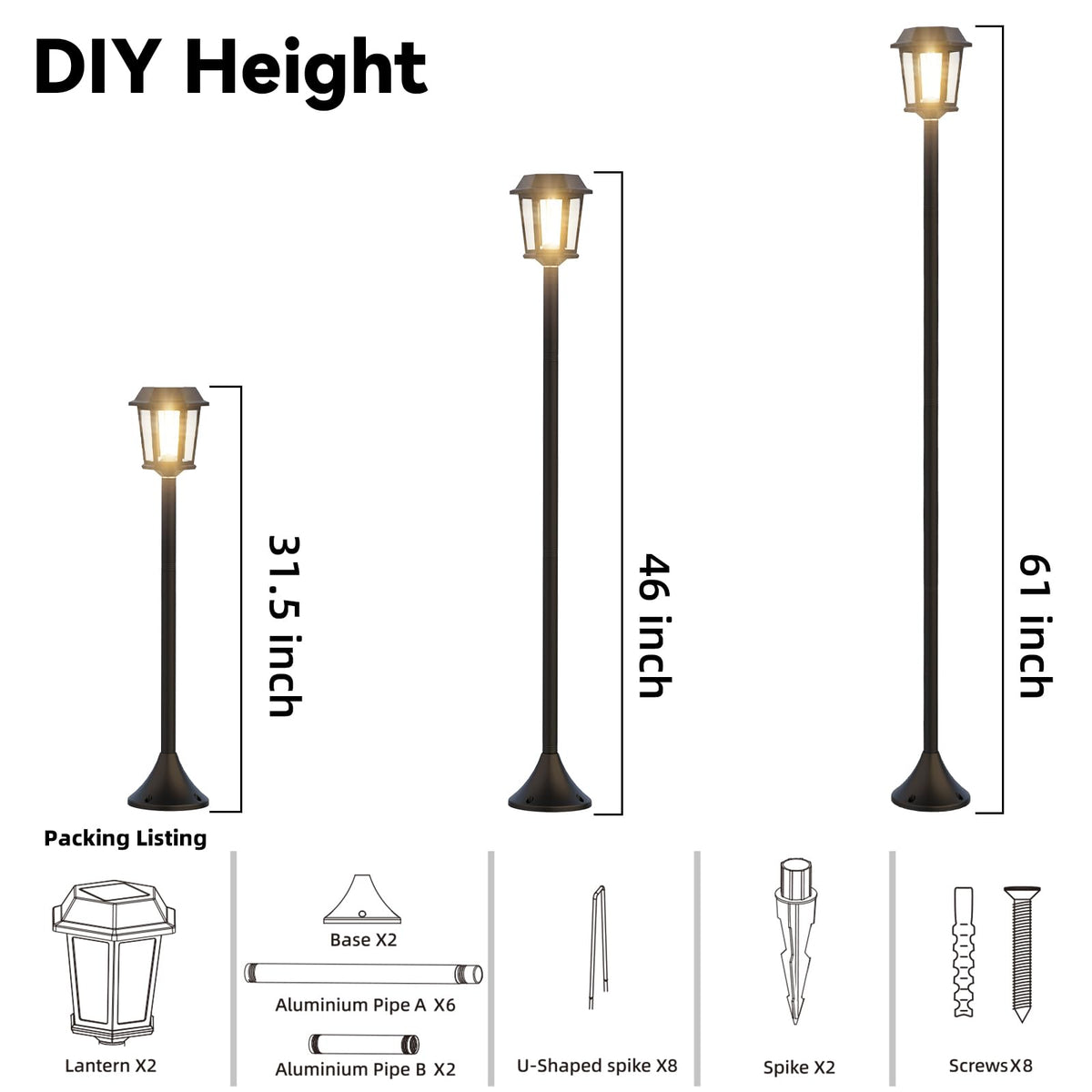 Doeslag installation options let you stake or screw onto concrete or patios.