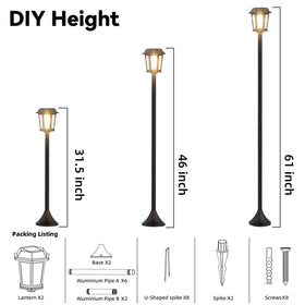Doeslag installation options let you stake or screw onto concrete or patios.