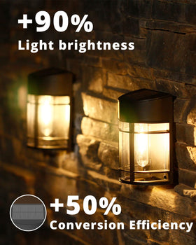 DOESLAG outdoor IP65 lights withstand rain and snow for year-round use.