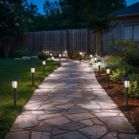 DOESLAG IP44 waterproof design withstands rain and splashes for garden paths.