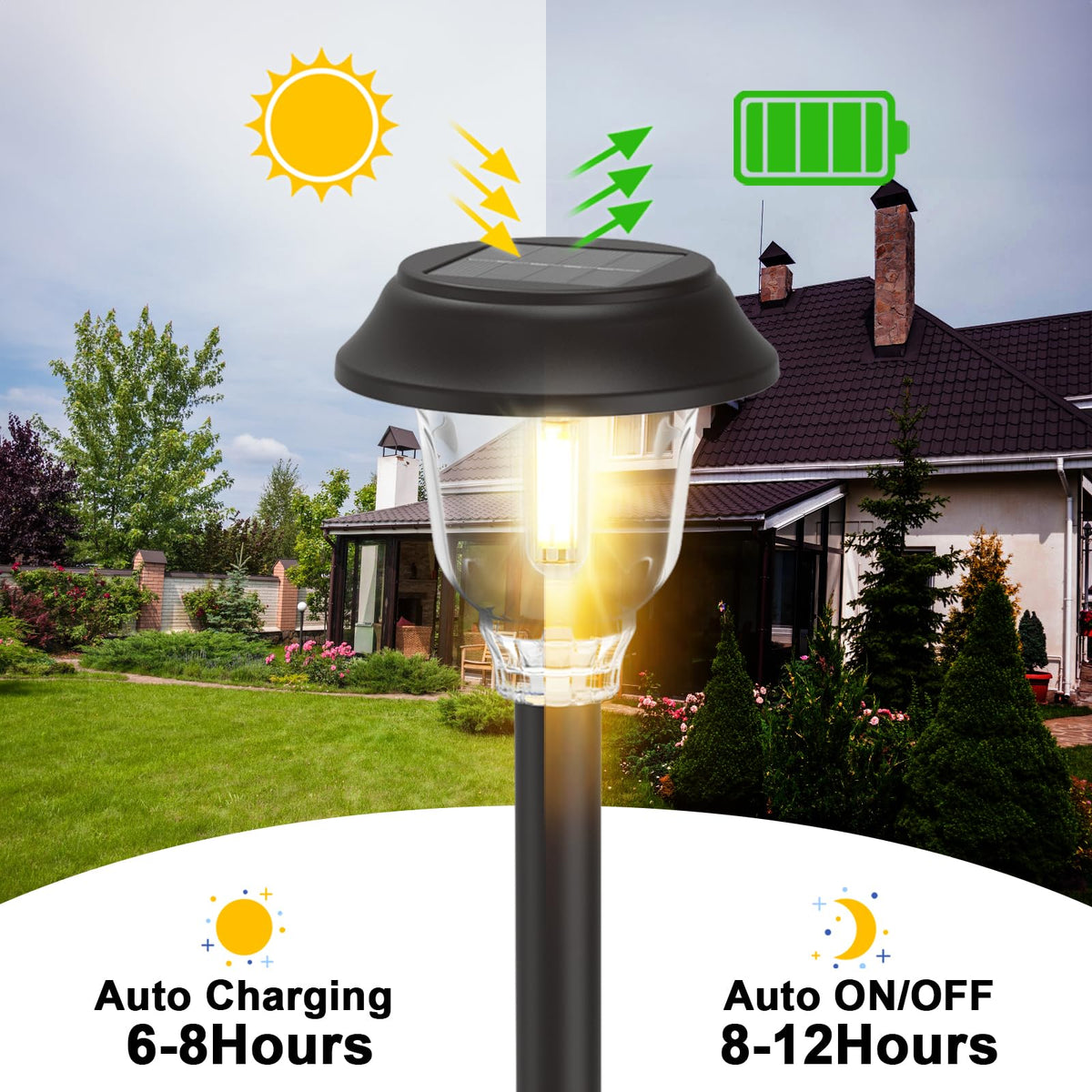 DOESLAG weatherproof design endures rain and frost for year-round use.