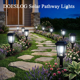 DOESLAG square pathway light LED 6000K for crisp ground projection.