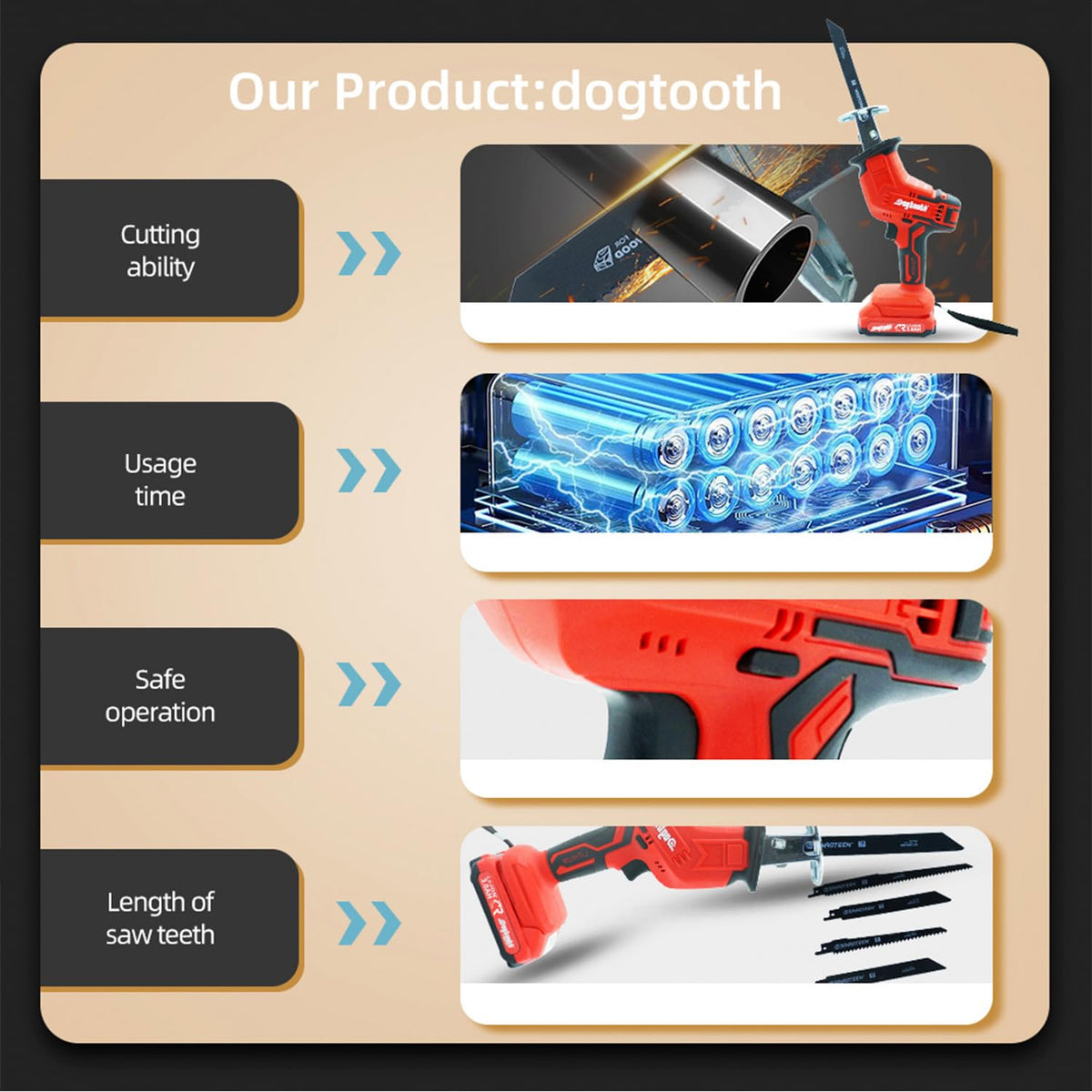 Dogtooth carry case keeps blades and accessories organized and portable