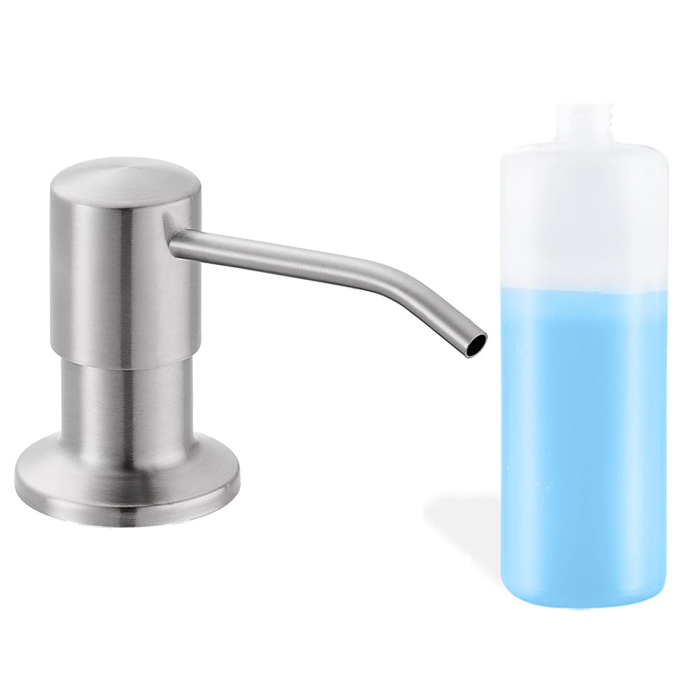 DOILIESE built-in soap dispenser shown with top-fill access for easy refills.