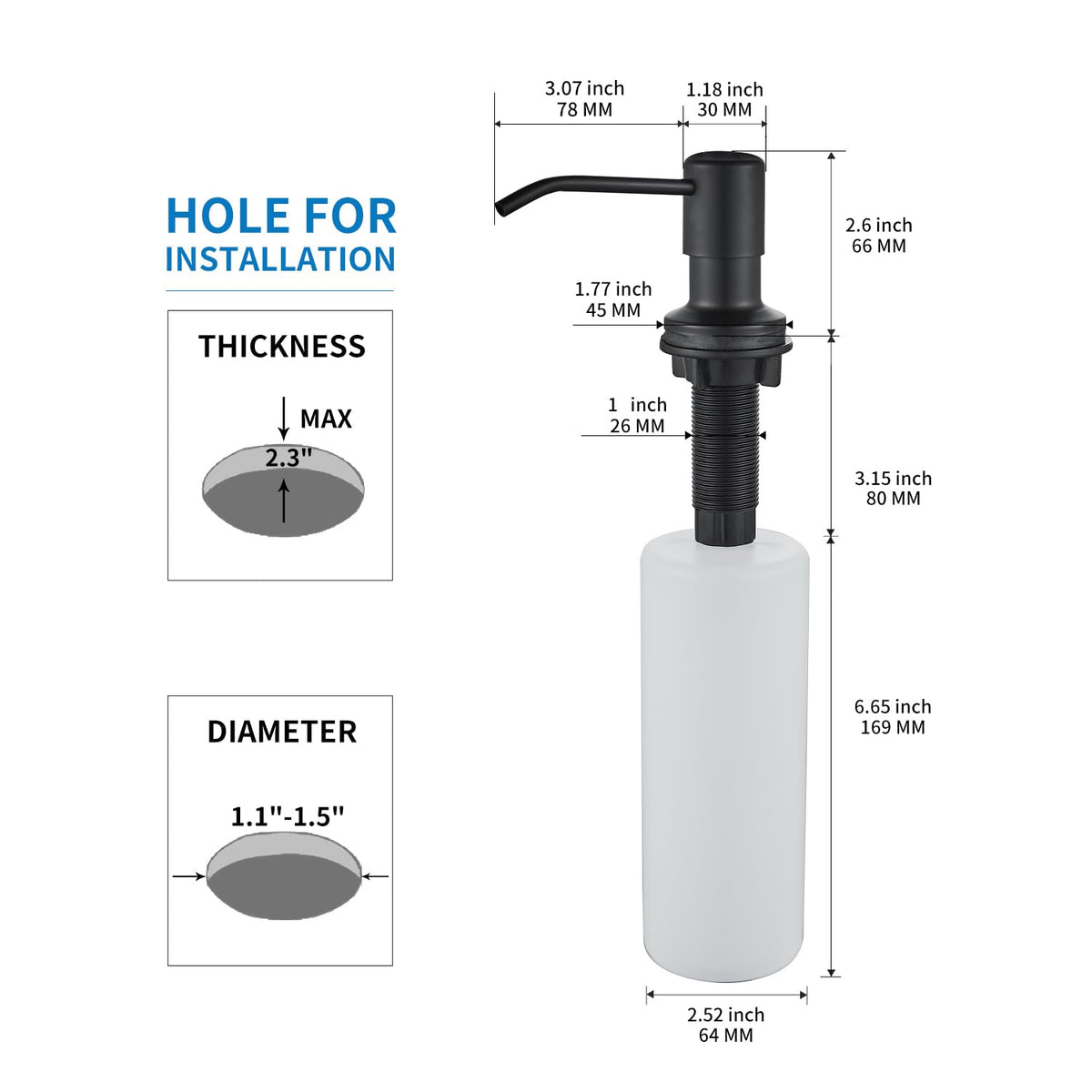 DOILIESE smooth press dispensing action for daily use
