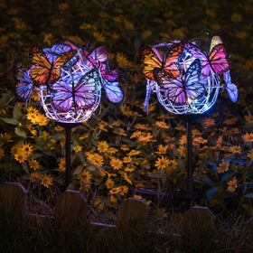 Doingart night-time illumination creates a warm garden glow for evenings outdoors