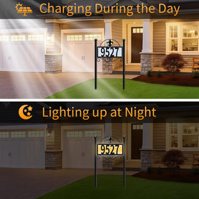 Durable, waterproof metal construction of DoinMaster address sign for outdoors
