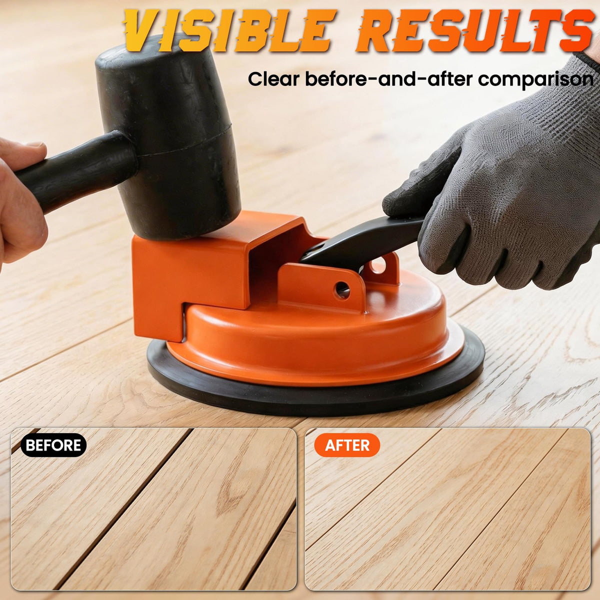 Dojavop carbon steel floor gap tool provides durable, repeatable repairs.