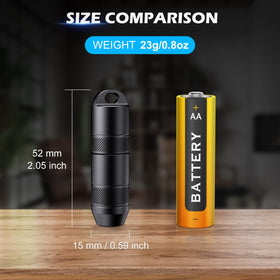 DOKNAAM Mini X1 shines up to 25 meters for quick dark tasks.