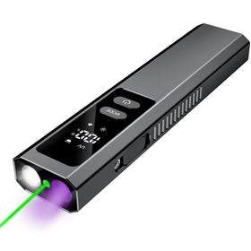 DOKNAAM rechargeable flashlight with green beam for precise outdoor signaling.