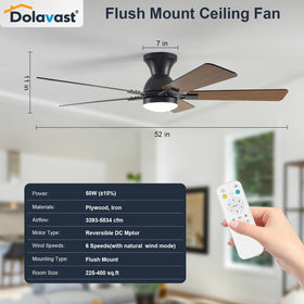 Dolavast natural wind mode conveys indoor breezes without drafts.