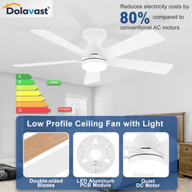 Dolavast dimmable LED light offering color temperature options 3000K to 6500K.