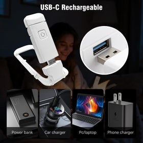 Dolusenly pocket-size book light fits easily in a bag.