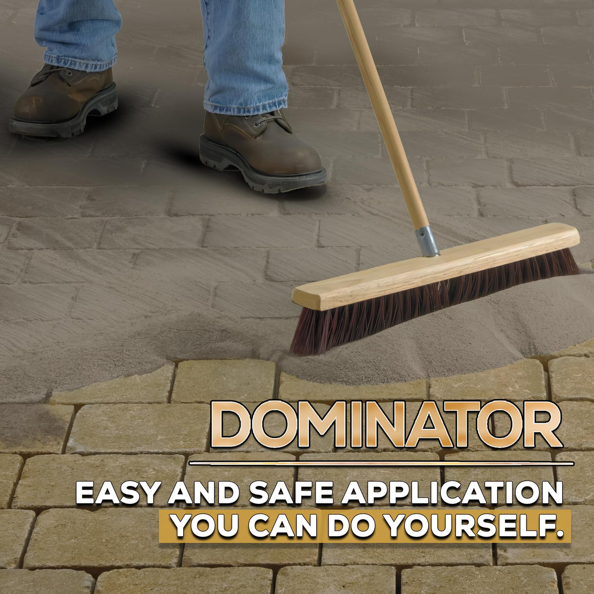 DOMINATOR color-rich sand enhances paver surface aesthetics
