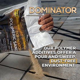 DOMINATOR camel brown color swatches highlight warm, natural finish for stone surfaces.