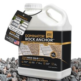 Dominator Rock Anchor 1Gal ready-to-spray bottle for easy outdoor stabilization.