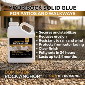 Dominator Rock Anchor easy-spray setup reduces maintenance.