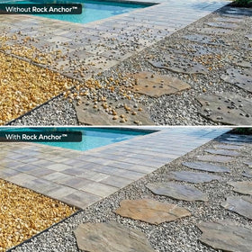Dominator Rock Anchor river rock adhesion demonstrates strong grip for garden paths.