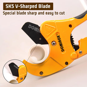 DOMINOX PVC cutter handle provides a comfortable grip during extended cutting sessions.