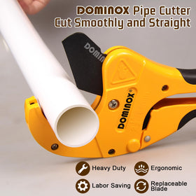 DOMINOX ratchet design reduces hand effort while maintaining steady pressure.