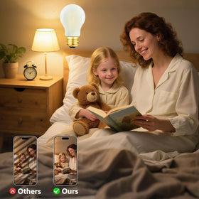 DONDDA Frosted E26 bulb in kitchen area for clear, cozy brightness