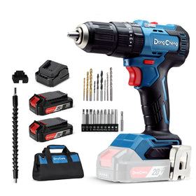 Dong Cheng 20V brushless impact drill in main view for efficient cordless drilling
