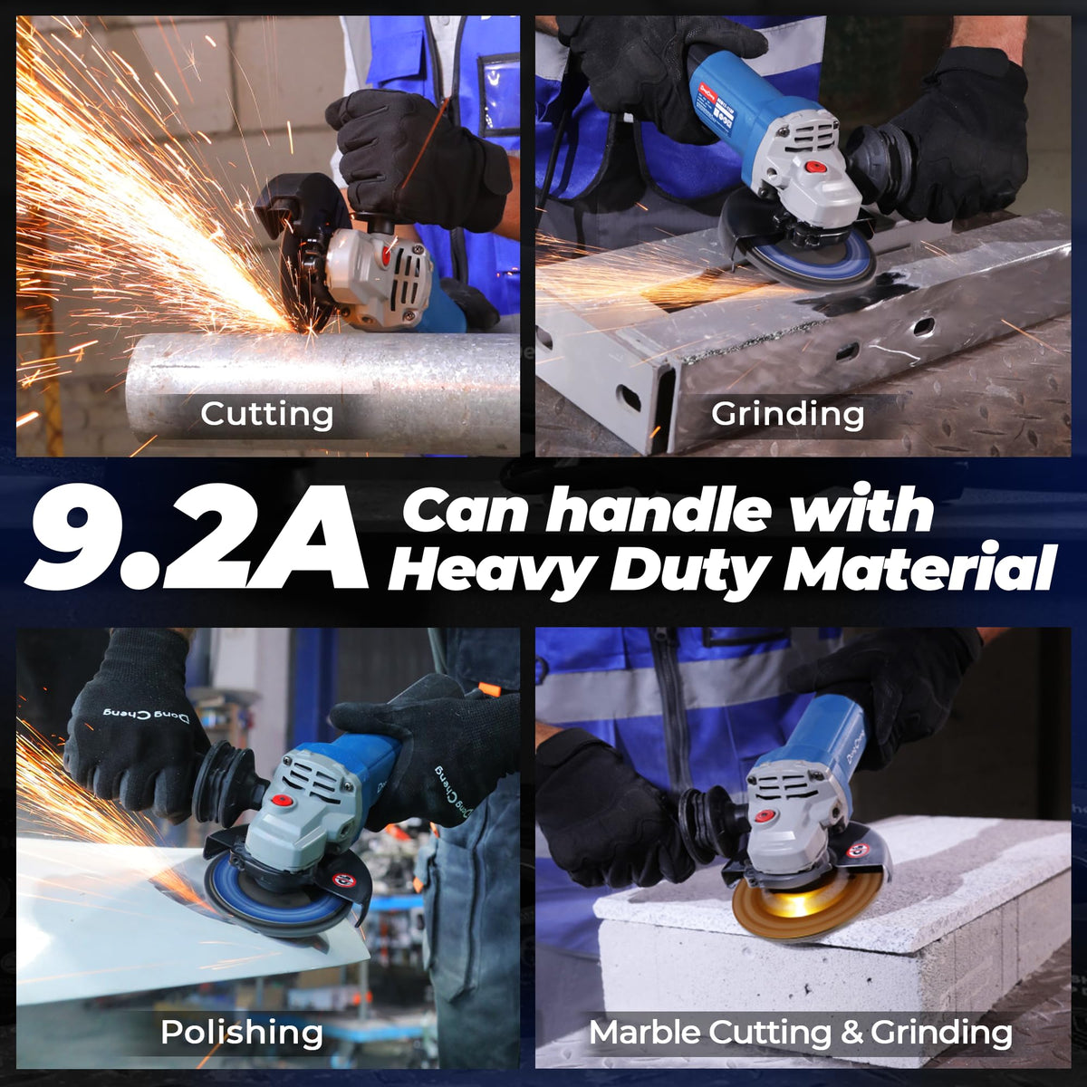 Dong Cheng heat-dissipation vents keep the grinder cooler during long sessions.